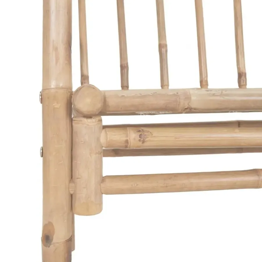 vidaXL - Tuinbank - Bruin - Bamboe - 116 cm - Met pergola