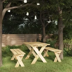 Tuinbanken-vidaXL - Tuinbank - Grenenhout grenenhout - 110 cm