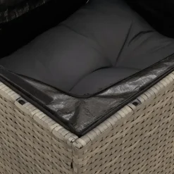 Loungebanken-vidaXL - Tuinbank - Grijs - Poly rattan