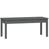 vidaXL - Tuinbank - Grijs - Massief grenenhout - 109x44x45 cm