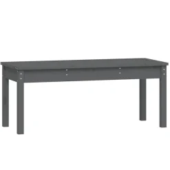vidaXL - Tuinbank - Grijs - Massief grenenhout - 109x44x45 cm