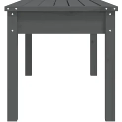 vidaXL - Tuinbank - Grijs - Massief grenenhout - 109x44x45 cm