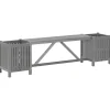 vidaXL - Tuinbank - Grijs - Acaciahout - 150 x 30 x 40 cm