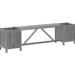vidaXL - Tuinbank - Grijs - Acaciahout - 150 x 30 x 40 cm