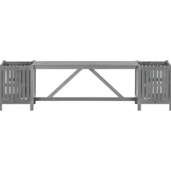 vidaXL - Tuinbank - Grijs - Acaciahout - 150 x 30 x 40 cm