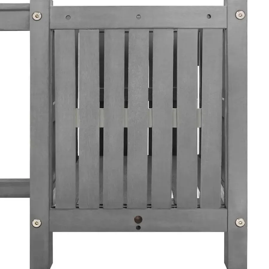 vidaXL - Tuinbank - Grijs - Acaciahout - 150 x 30 x 40 cm