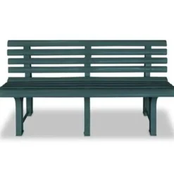 Tuinbanken-vidaXL - Tuinbank - Groen - Kunststof