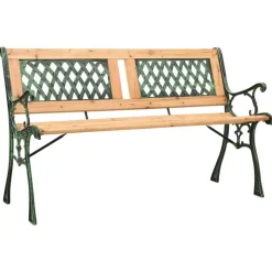 Tuinbanken-vidaXL - Tuinbank - Groen - Chinees vurenhout - 122 cm