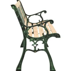 Tuinbanken-vidaXL - Tuinbank - Groen - Chinees vurenhout - 122 cm