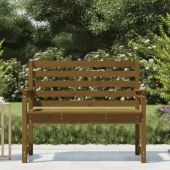 vidaXL - Tuinbank - Honingbruin - Grenenhout - 109 x 48 x 91.5 cm