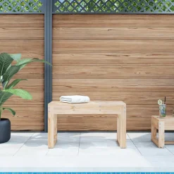 vidaXL - Tuinbank - Naturel - Massief grenenhout - 80x38x45 cm