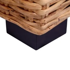 Loungebanken-vidaXL - Tuinbank - Wit - Rattan