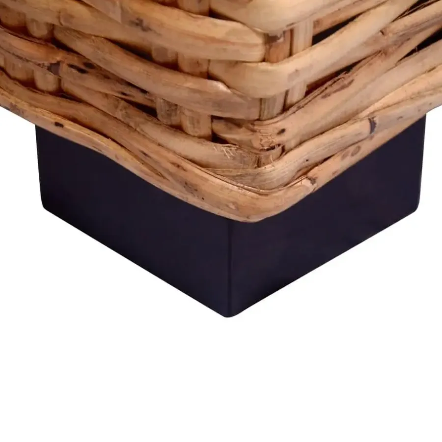 Loungebanken-vidaXL - Tuinbank - Wit - Rattan