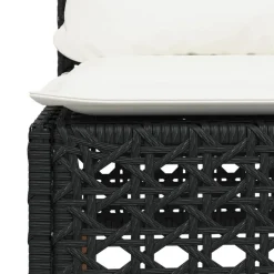 Tuinbanken-vidaXL - Tuinbank - Zwart - Poly rattan