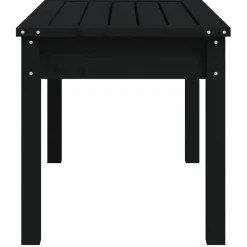vidaXL - Tuinbank - Zwart - Massief grenenhout - 80x44x45 cm