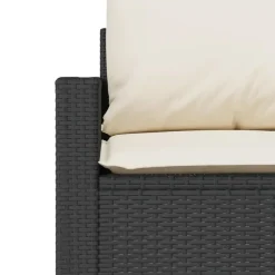 Tuinbanken-vidaXL - Tuinbank - Zwart - Poly rattan