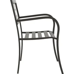 vidaXL - Tuinbank - Zwart - Staal - 125 cm