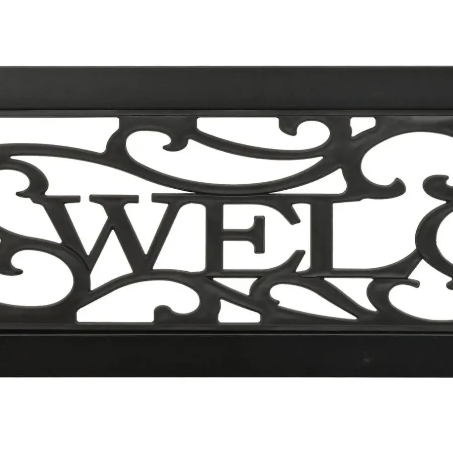 vidaXL - Tuinbank - Zwart - Staal - 125 cm
