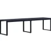 Tuinbanken-vidaXL - Tuinbank - Zwart - PS-plaat - 180 cm