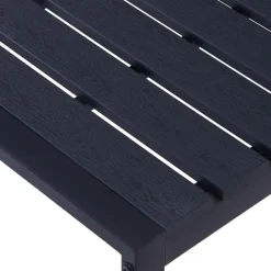 Tuinbanken-vidaXL - Tuinbank - Zwart - PS-plaat - 180 cm