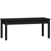 vidaXL - Tuinbank - Zwart - Grenenhout - 109 x 44 x 45 cm