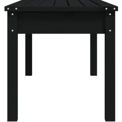 vidaXL - Tuinbank - Zwart - Grenenhout - 109 x 44 x 45 cm