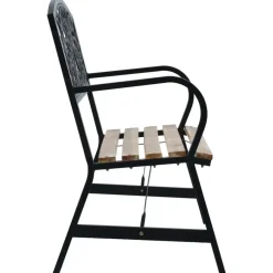 vidaXL - Tuinbank - Zwart - Hout
