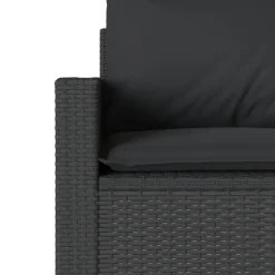Tuinbanken-vidaXL - Tuinbank - Zwart - Poly rattan