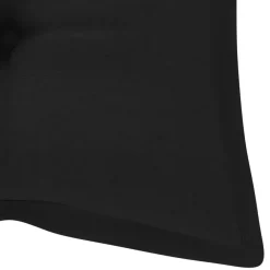 Tuinbanken-vidaXL - Tuinbank - Zwart - Bamboe - 120 cm - Met kussen