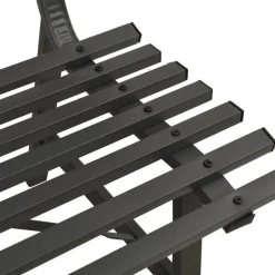 vidaXL - Tuinbank - Zwart - Staal - 110 cm