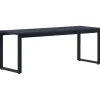Tuinbanken-vidaXL - Tuinbank - Zwart - PS-plaat- 120.5 cm