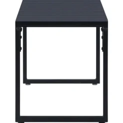Tuinbanken-vidaXL - Tuinbank - Zwart - PS-plaat- 120.5 cm