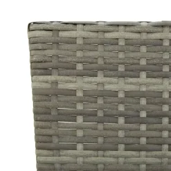 Tuinbanken-vidaXL - Tuinbank 2-in-1 - Grijs - Poly rattan -176 cm - Met kussens