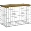 Tuinbanken-vidaXL - Tuinbank schanskorfontwerp - Geïmpregneerd grenenhout - 63x31.5x42 cm