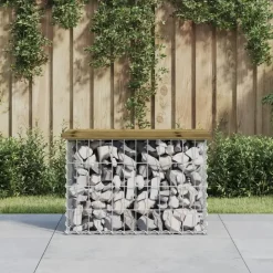 Tuinbanken-vidaXL - Tuinbank schanskorfontwerp - Geïmpregneerd grenenhout - 63x31.5x42 cm