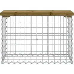 Tuinbanken-vidaXL - Tuinbank schanskorfontwerp - Geïmpregneerd grenenhout - 63x31.5x42 cm