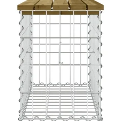 Tuinbanken-vidaXL - Tuinbank schanskorfontwerp - Geïmpregneerd grenenhout - 63x31.5x42 cm