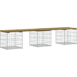 Tuinbanken-vidaXL - Tuinbank schanskorfontwerp - Geïmpregneerd grenenhout - 203x44x42 cm