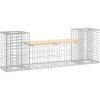vidaXL - Tuinbank schanskorfontwerp - Massief grenenhout - 183x41x60,5 cm