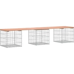 vidaXL - Tuinbank schanskorfontwerp - Massief douglashout - 203x44x42 cm