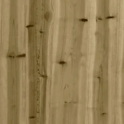vidaXL - Tuinbank 2-zits - Bruin - Hout - Met kussens en voetenbank