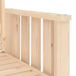 vidaXL - Tuinbank 2-zits - Bruin - Grenenhout - Met tafel