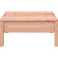 Loungebanken-vidaXL - Tuinbank 2-zits - Bruin - Hout - Met kussens en voetenbank