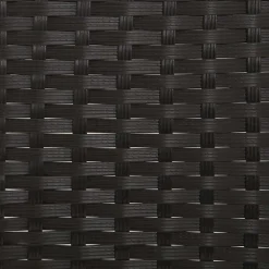 vidaXL - Tuinbank 2-zits - Zwart - Poly rattan - Met zwart kussens