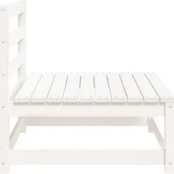 Loungeset Elementen-vidaXL - Tuinbank zonder armleuningen - Wit - Grenenhout - 70x70 67 cm