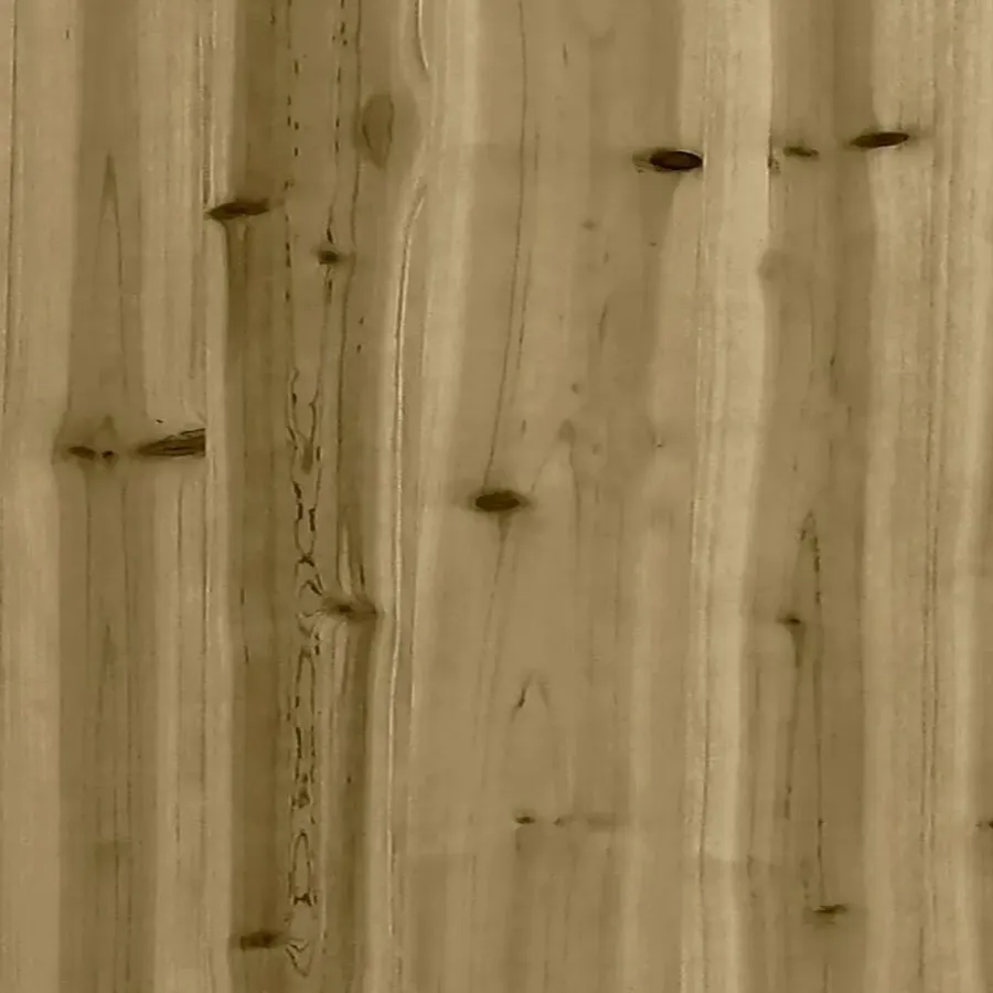vidaXL - Tuinbank zonder armleuningen - Bruin - Hout - Met kussens