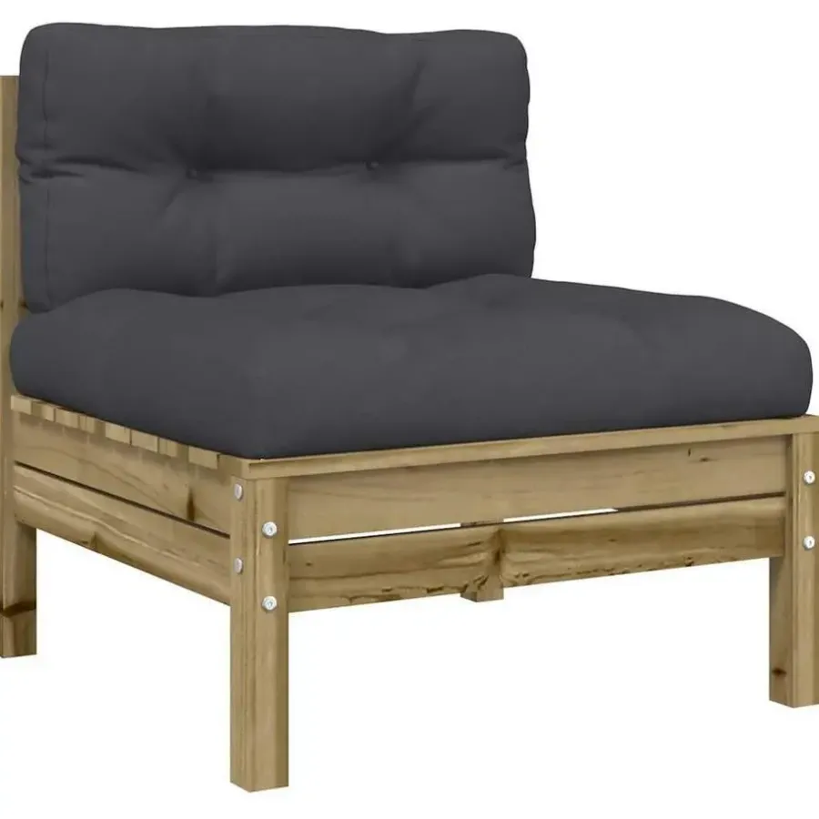 Tuinbanken-vidaXL - Tuinbanken zonder armleuninge - Bruin - Hout - 2 stuks