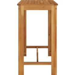 vidaXL - Tuinbartafel - Bruin - Massief acaciahout - 120 x 60 x 105 cm