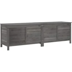 Kussenboxen-vidaXL - Tuinbox - Antraciet - Bewerkt hout