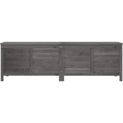 Kussenboxen-vidaXL - Tuinbox - Antraciet - Bewerkt hout